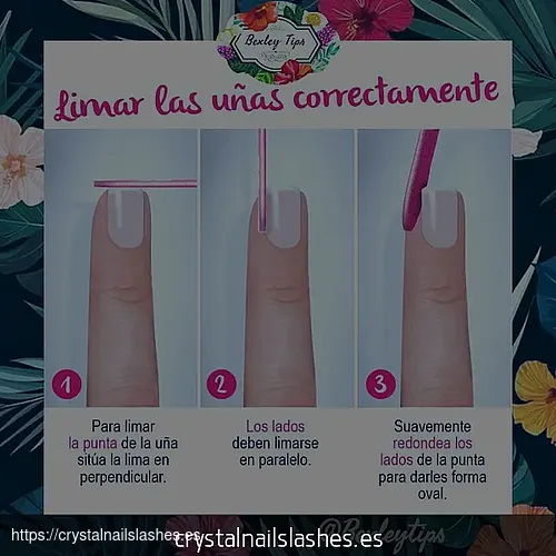 como limar las uñas correctamente