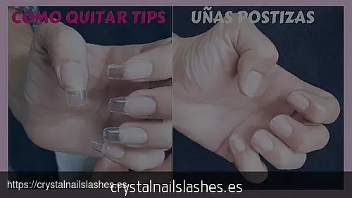 como quitar uñas acrilicas con tip