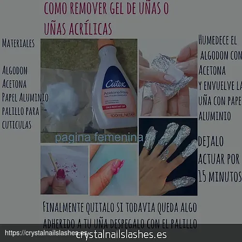 como quitar esmalte semipermanente con acetona pura