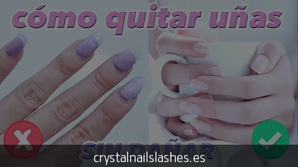 como quitar las.uñas de gel